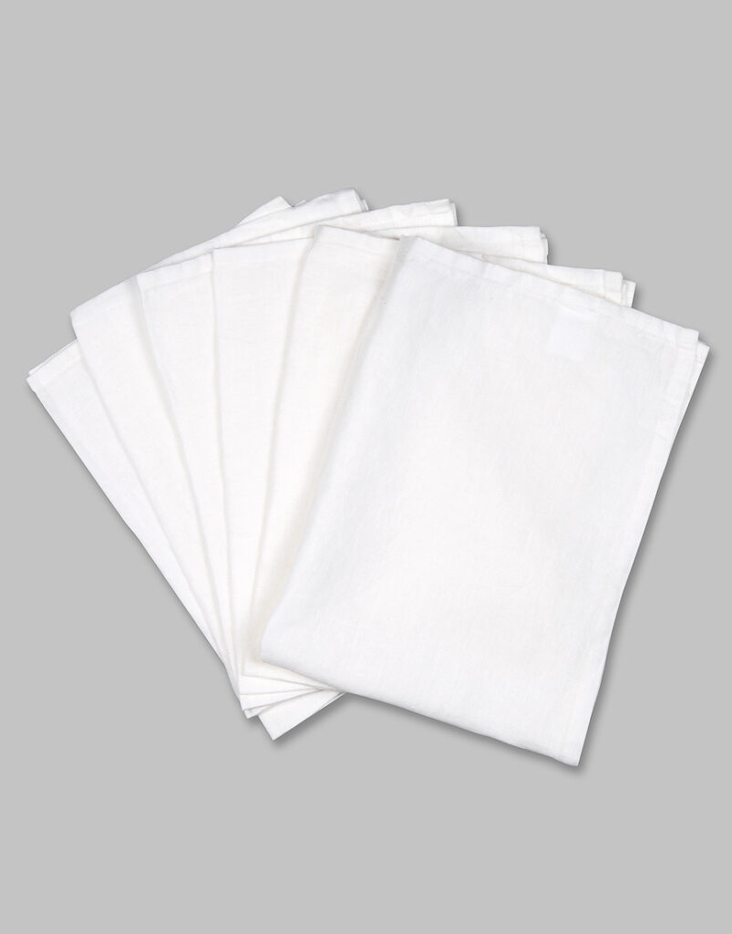 Plain white (blank) tea towels (1 dozen) | Julie's Cotton Collection